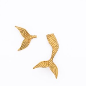 Aretes Sereia (Baño en Oro)